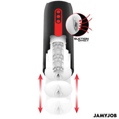 JAMYJOB MASTURBADOR AUTOMaTICO PHANTOM VAGINA 5 MODOS DE SUCaaO E IMPULSO