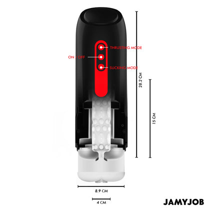 JAMYJOB MASTURBADOR AUTOMaTICO PHANTOM VAGINA 5 MODOS DE SUCaaO E IMPULSO