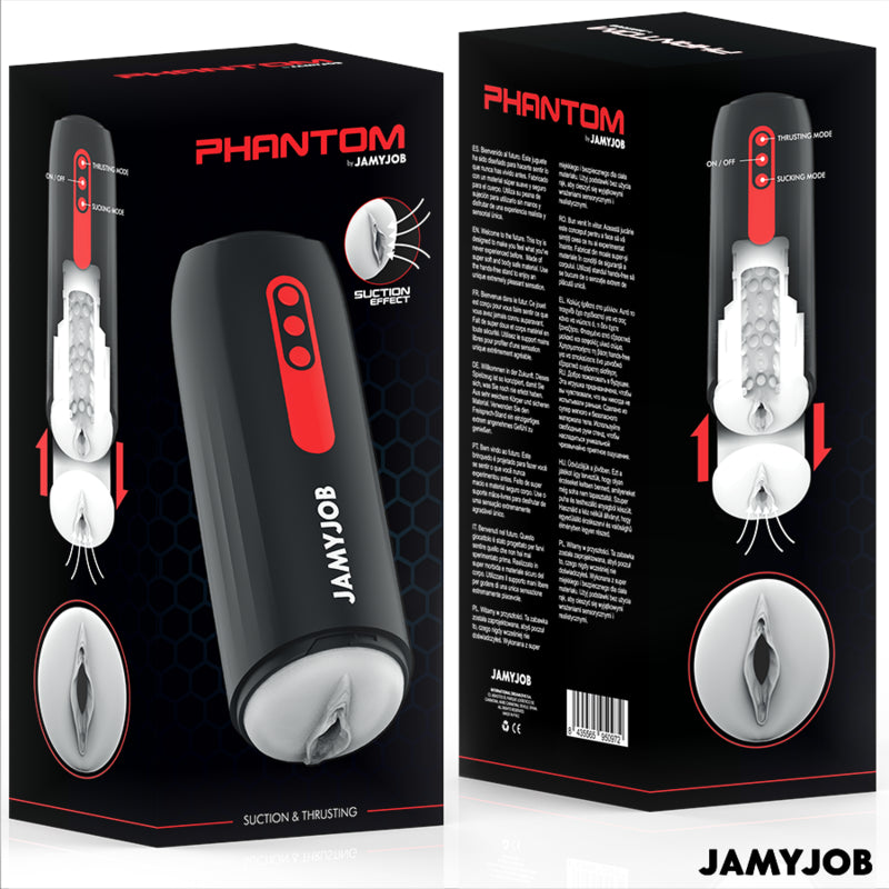 JAMYJOB MASTURBADOR AUTOMaTICO PHANTOM VAGINA 5 MODOS DE SUCaaO E IMPULSO