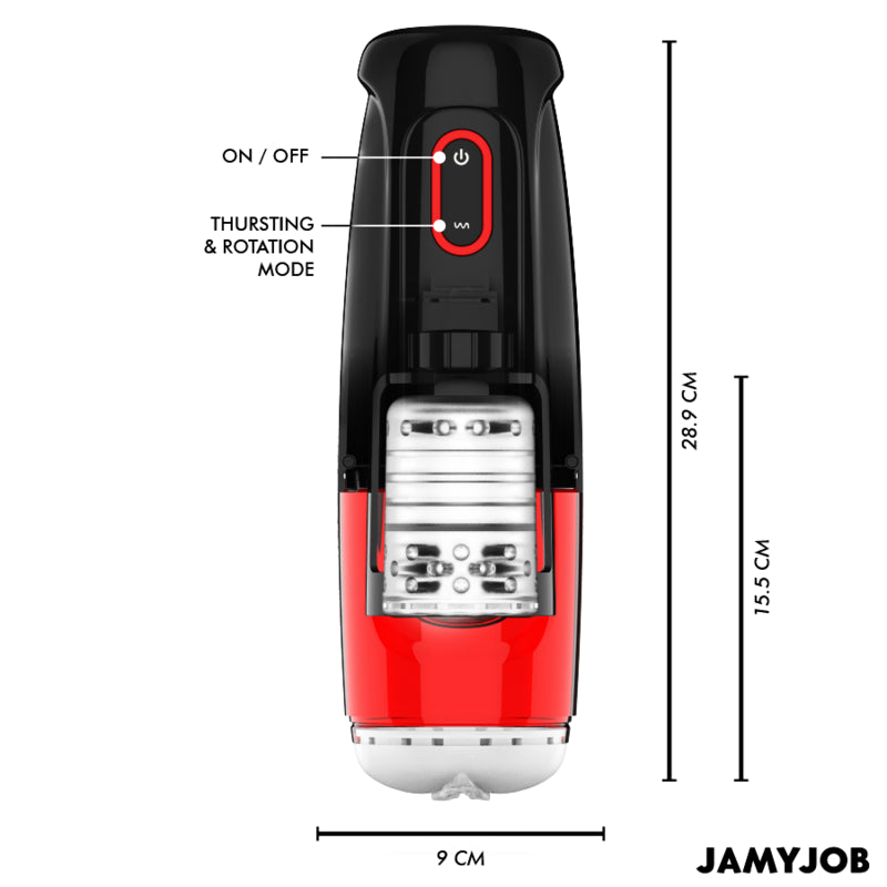 JAMYJOB MASTURBADOR AUTOMaTICO DE VAGINA CYCLONE 10 MODOS DE SUCaaO E IMPULSO