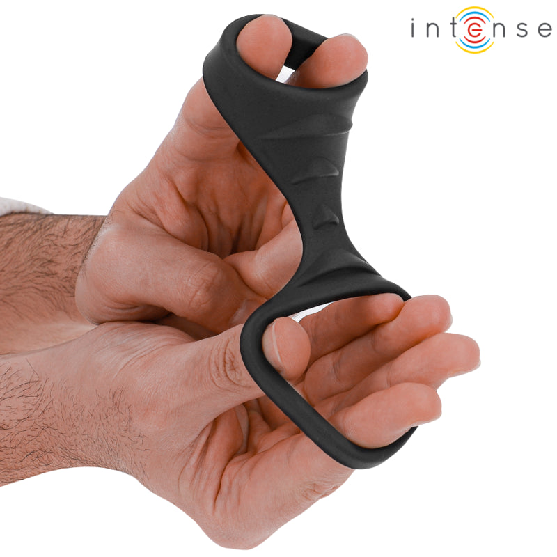 INTENSE THEO ANEL DE SILICONE DUPLO PARA PaNIS MODELO 3 PRETO