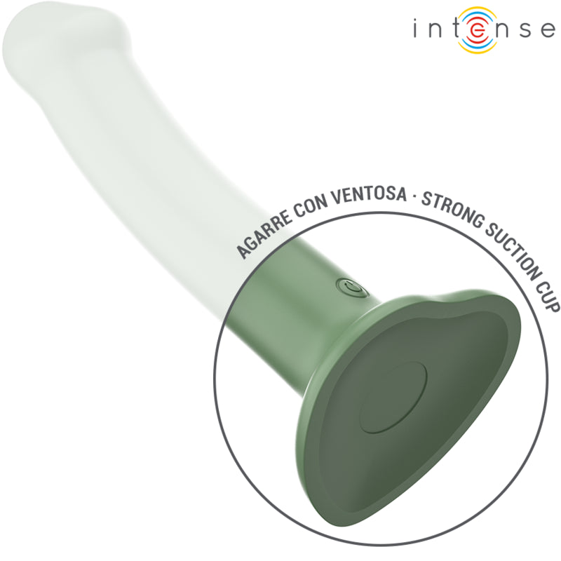 INTENSE BECCA VIBRADOR COM VENTOSA 10 VIBRAaaES VERDE CONTROLE REMOTO