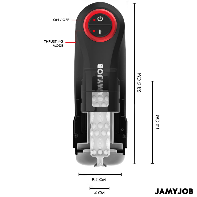 JAMYJOB MASTURBADOR AUTOMaTICO DE VAGINA POR GRAVIDADE 5 MODOS DE SUCaaO