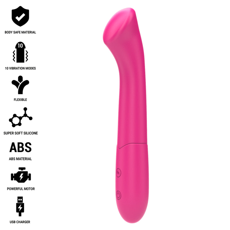 INTENSE PATY VIBRADOR 19 CM FLEXaVEL 10 VIBRAaaES MODELO 2 ROSA