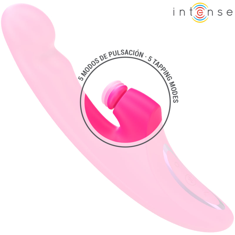 INTENSE EMI VIBRADOR 135 CM MULTIFUNaaO 3 EM 1 10 VIBRAaaES ROSA