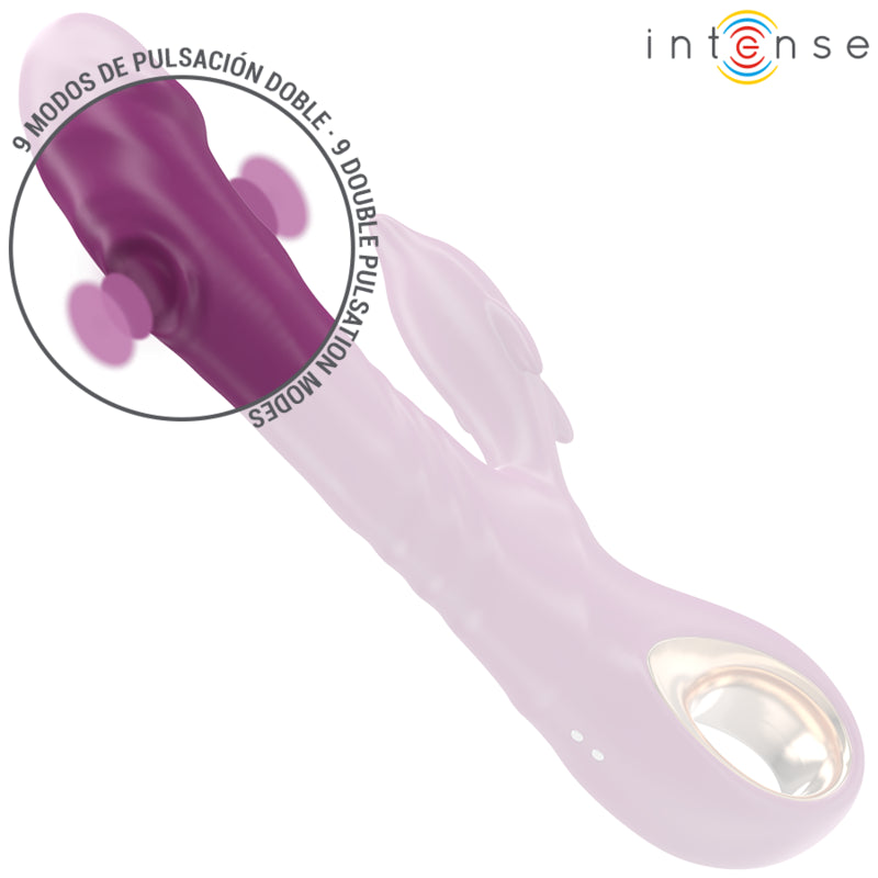 INTENSE HALLE VIBRADOR MULTIFUNCIONAL COM LaNGUA ESTIMULANTE DE GOLFINHOS ROXO