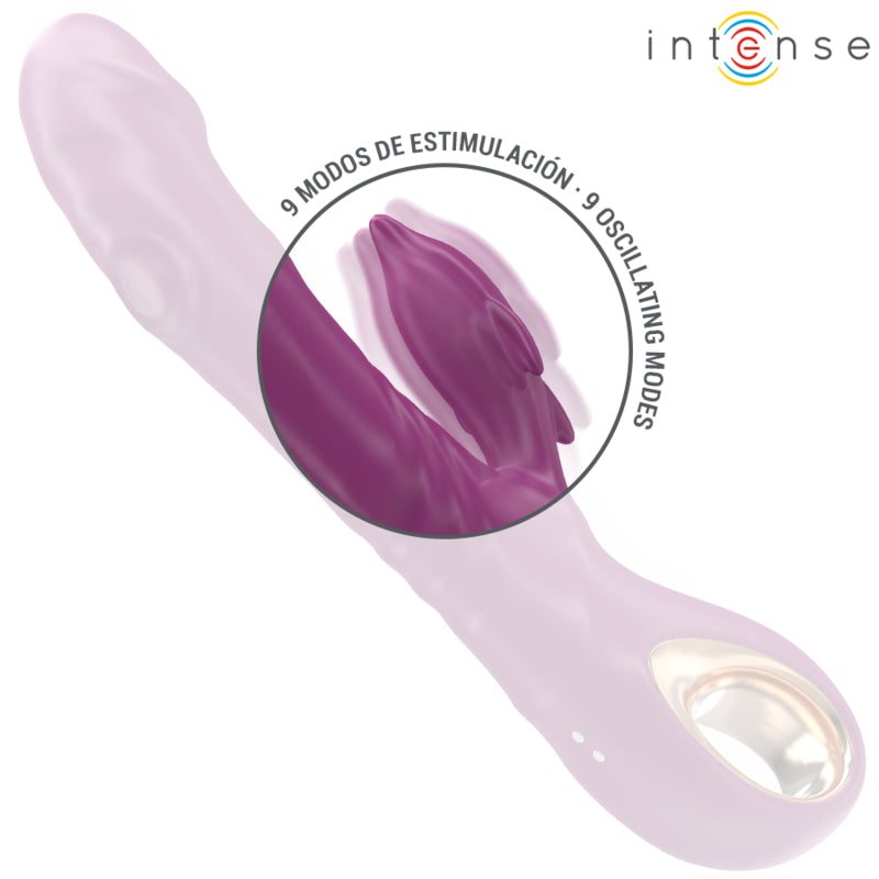 INTENSE HALLE VIBRADOR MULTIFUNCIONAL COM LaNGUA ESTIMULANTE DE GOLFINHOS ROXO