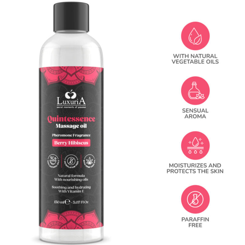 INTIMATELINE LUXURIA aLEO DE MASSAGEM BERRY 150 ML