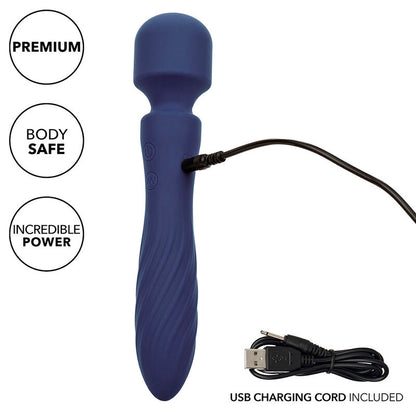 CALEXOTICS CHARISMA MYSTIQUE MASSAGER DUAL MOTORS 12 FUNaaES 205 CM X 45 CM ROXO