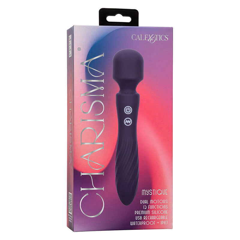 CALEXOTICS CHARISMA MYSTIQUE MASSAGER DUAL MOTORS 12 FUNaaES 205 CM X 45 CM ROXO