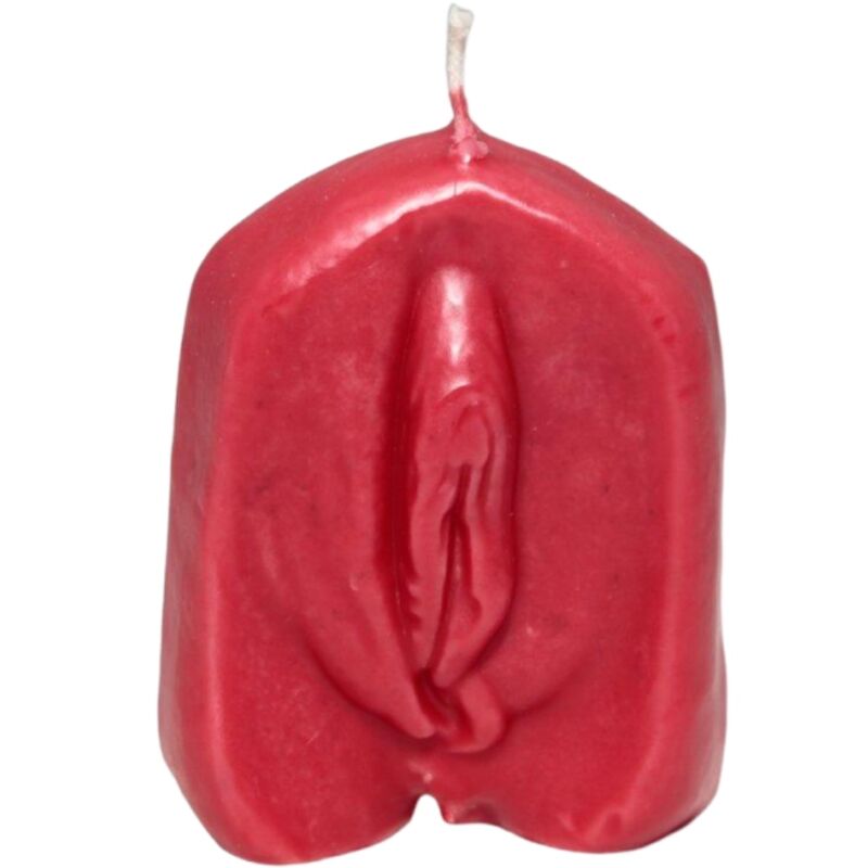 DIABLO PICANTE VELA EM FORMA DE VAGINA VERMELHA