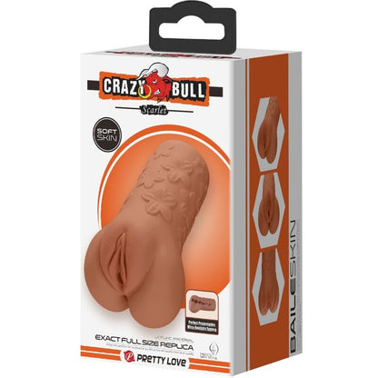 CRAZY BULL DESIGN DE VAGINA E aNUS ESCARLATE COM FLORES CARNE