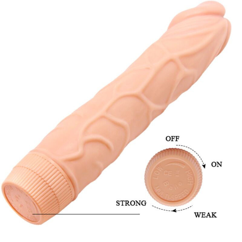 BAILE BOB VIBRADOR REALISTA 225 CM CARNE