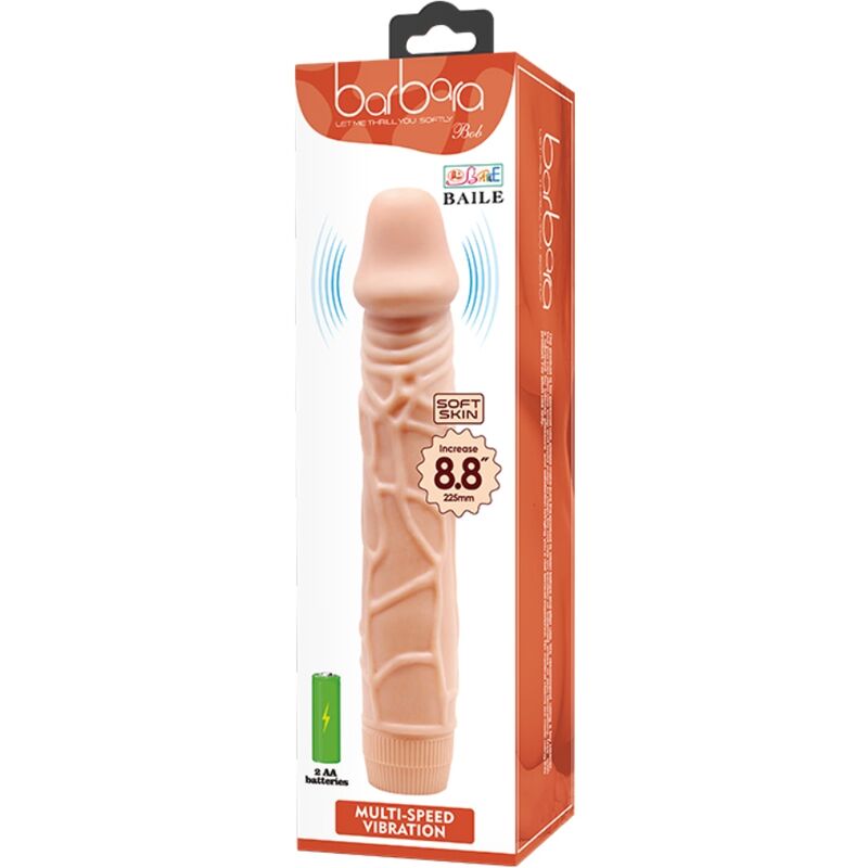 BAILE BOB VIBRADOR REALISTA 225 CM CARNE