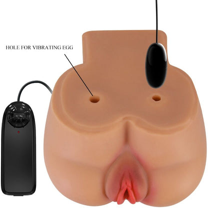 CRAZY BULL VIBRADOR KYLIE ASS COM CONTROLE REMOTO REALISTA DE VAGINA E aNUS