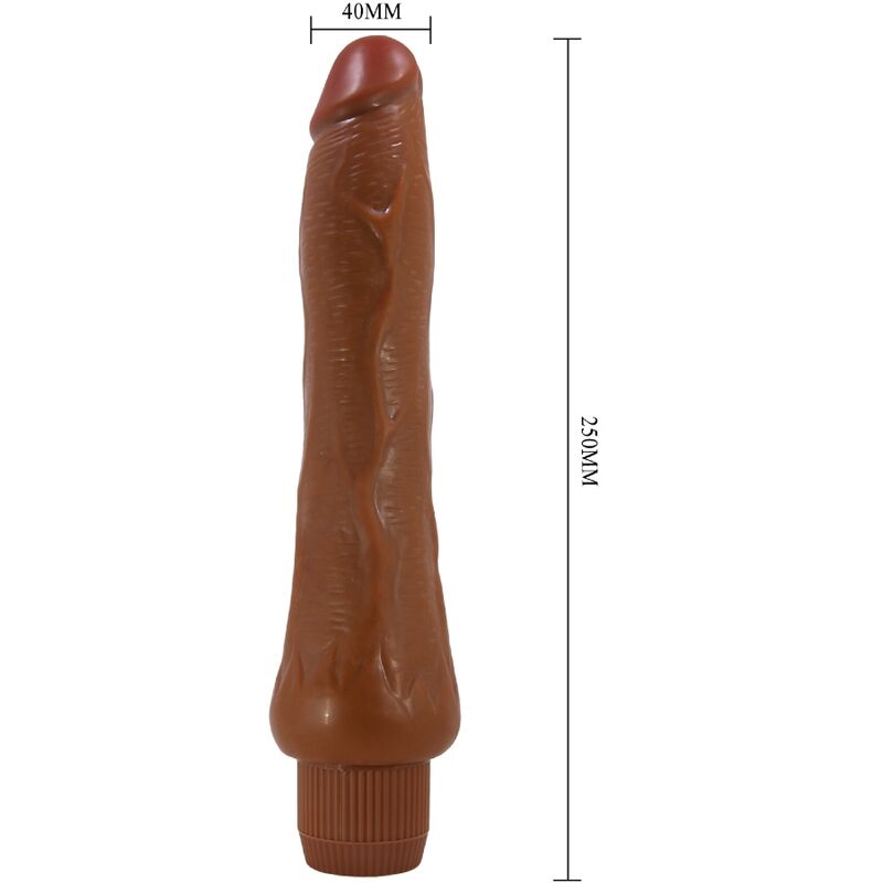 BAILE VIBRADOR REALISTA DRYAD 25 CM MULATO
