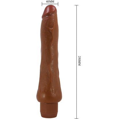 BAILE VIBRADOR REALISTA DRYAD 25 CM MULATO