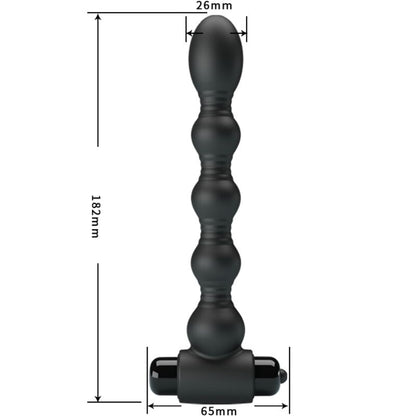 PRETTY LOVE LYNN SILICONE ANAL PLUG 10 VIBRAaaES PRETO