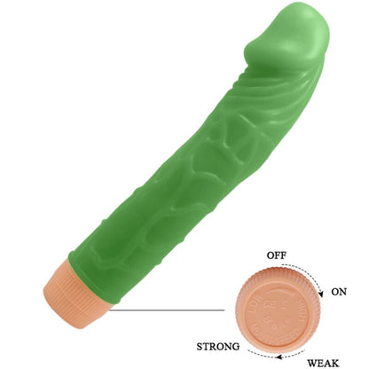 BAILE BILL VIBRADOR REALISTA 225 CM VERDE