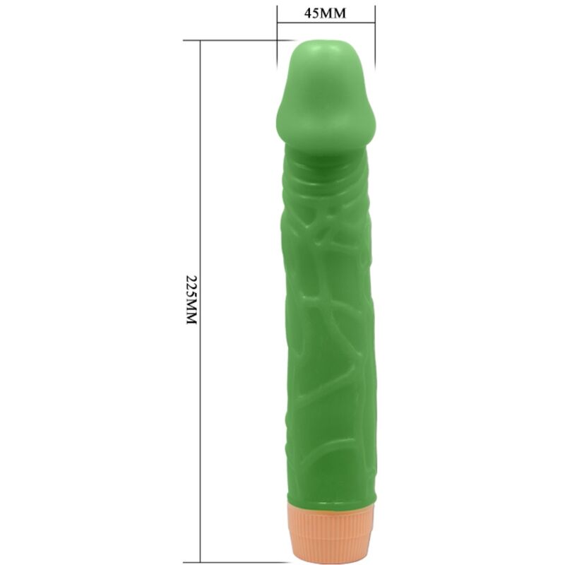 BAILE BILL VIBRADOR REALISTA 225 CM VERDE