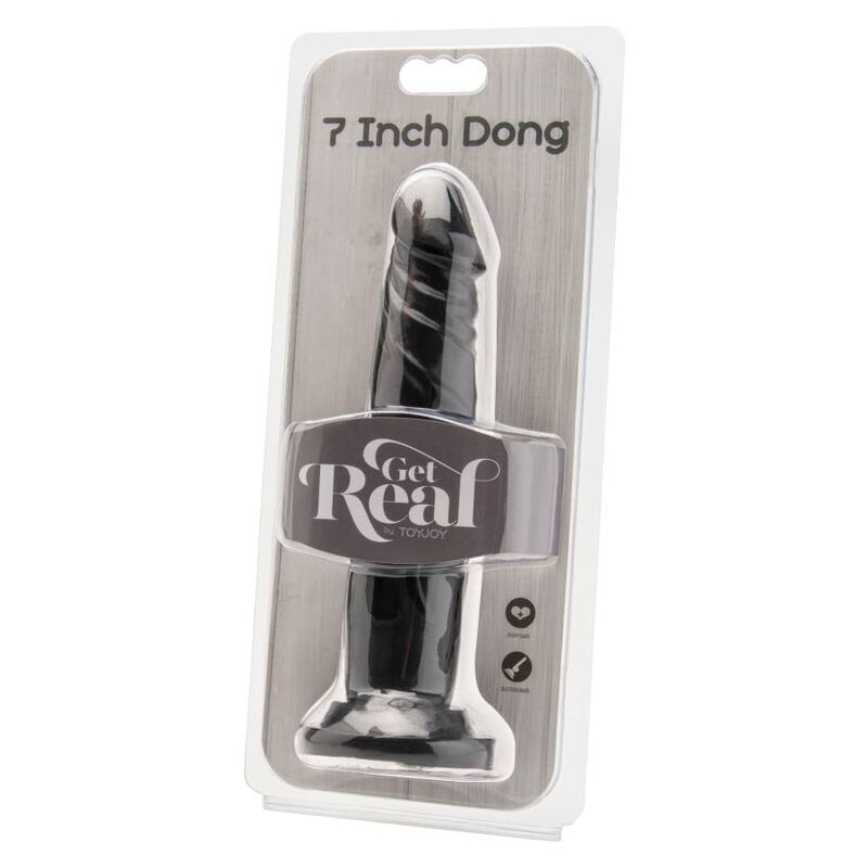 Caia na Real DONG 18 CM PRETO