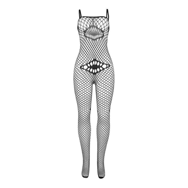 SUBBLIME 952112 BODYSTOCKING DE REDE COM DETALHES NO PEITO E BARRIGA PRETO TAMANHO aNICO