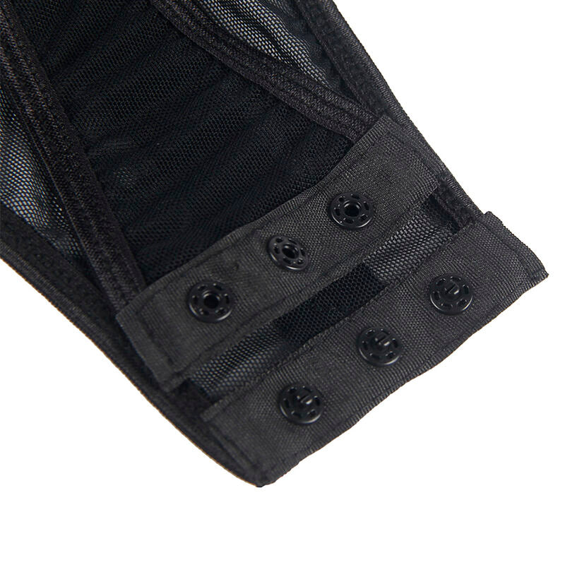 SUBBLIME TEDDY CON LIGUERO DETALLE TIRAS PECHO NEGRO S M
