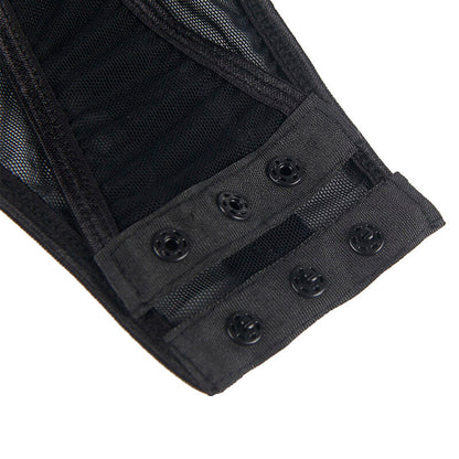 SUBBLIME TEDDY CON LIGUERO DETALLE TIRAS PECHO NEGRO S M