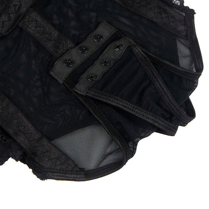 SUBBLIME TEDDY CON LIGUERO DETALLE TIRAS PECHO NEGRO S M