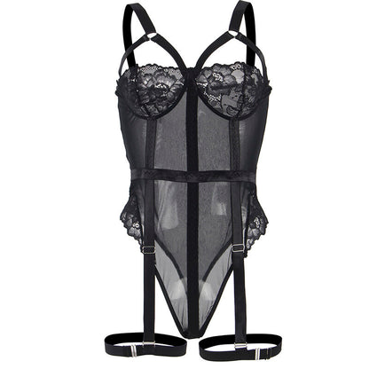 SUBBLIME TEDDY CON LIGUERO DETALLE TIRAS PECHO NEGRO S M