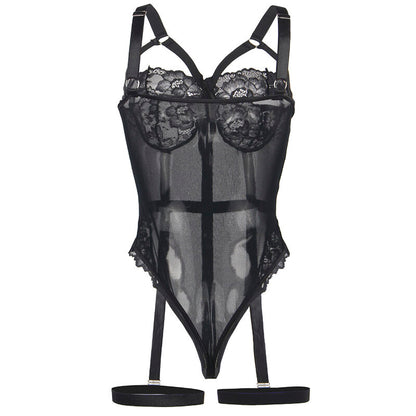 SUBBLIME TEDDY CON LIGUERO DETALLE TIRAS PECHO NEGRO S M
