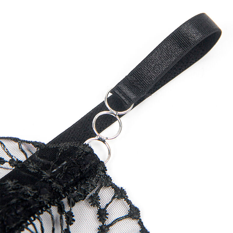 SUBBLIME 955229 BODY TRANSPARENTE COM RENDA OCA PRETO L XL