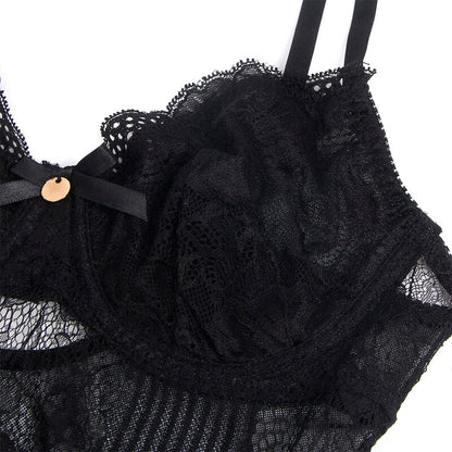 SUBBLIME 955625 BODY DE RENDA COM FECHO NA PARTE INFERIOR PRETO L XL