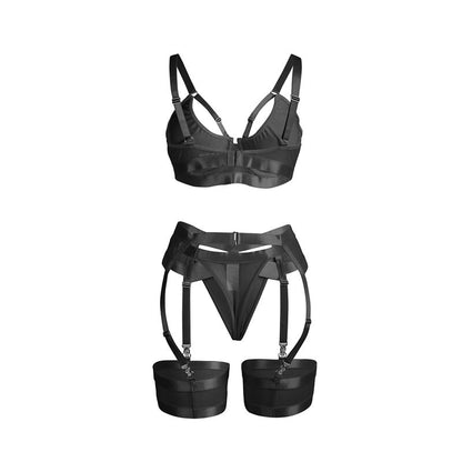 SUBBLIME 955243 SUTIa BONDAGE PRETO COM CONJUNTO DE LIGA L XL