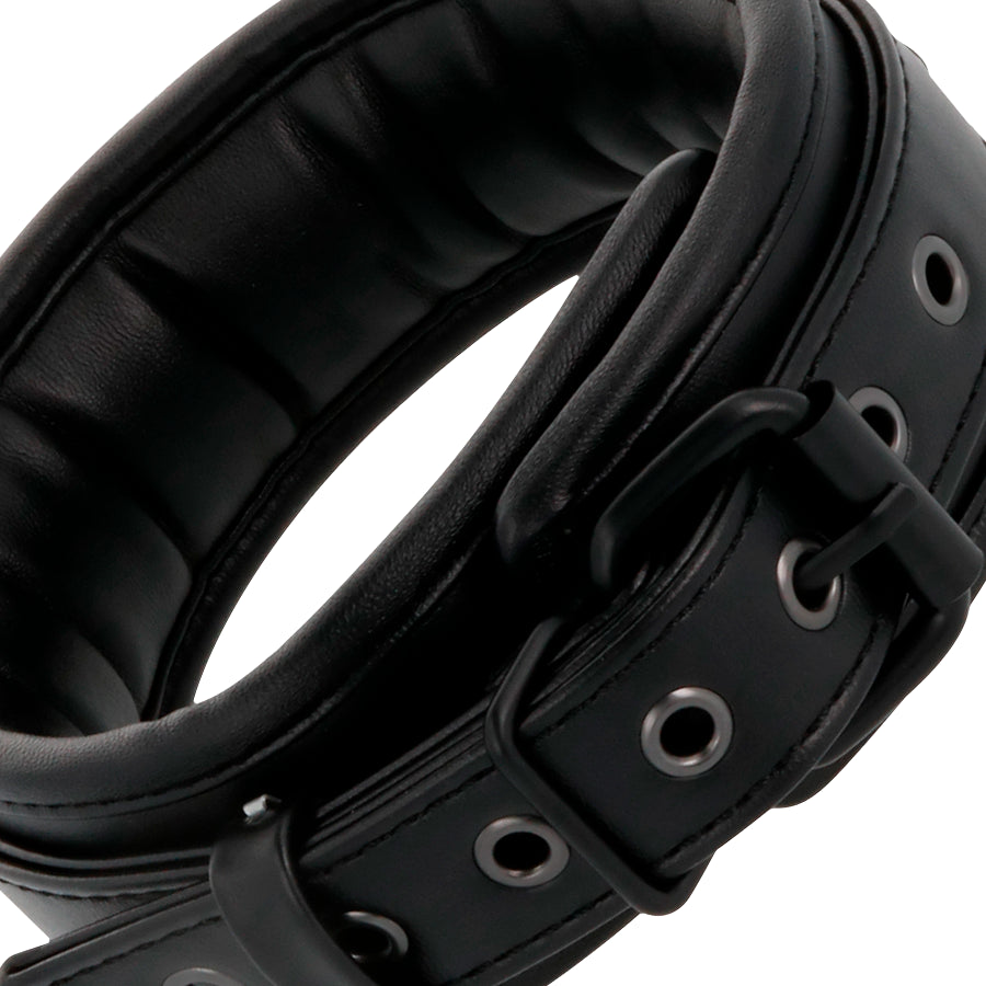 DARKNESS LEATHER AND HANDCUFFS BLACK