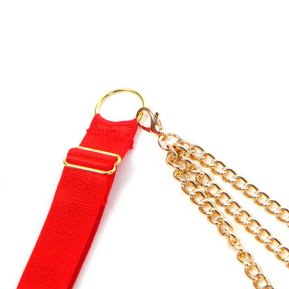 SUBBLIME 955519 CONJUNTO DE SUTIa COM CORRENTES E MALHA CORAyaO VERMELHO S M