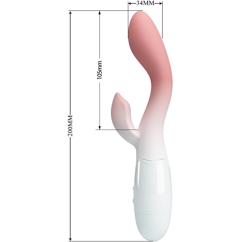 PRETTY LOVE VIBRADOR BRILHANTE DO PONTO G ESTIMULADOR DE CLIToRIS 30 VIBRAyoES ROSA