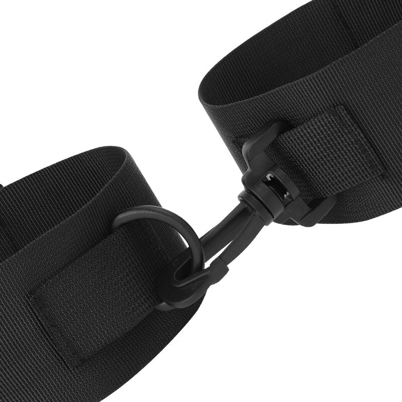 DARKNESS BEGINNERS NYLON ANKLE CUFFS BLACK