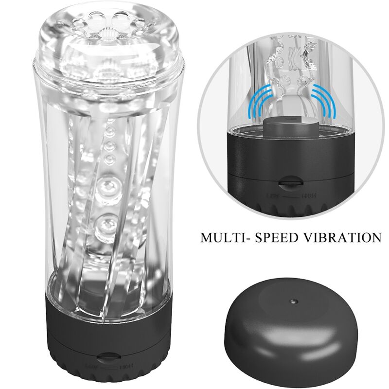 PRETTY LOVE TAMARA MASTURBADOR MASCULINO MULTI VELOCIDADE VIBRADOR PRETO