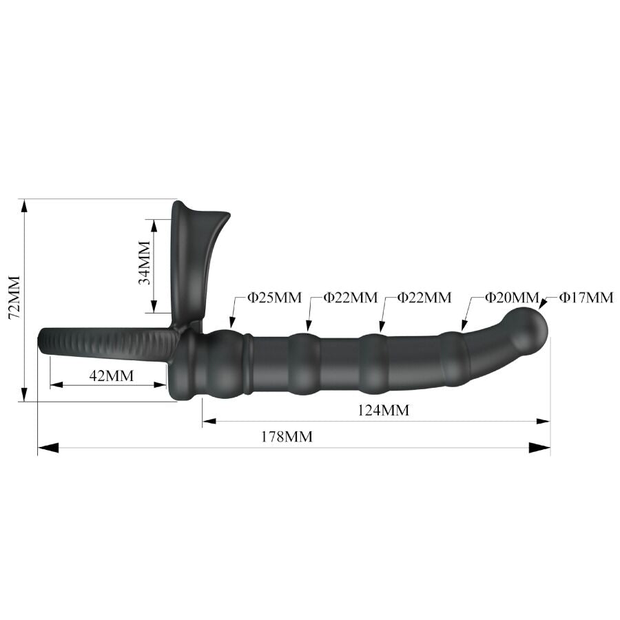 PRETTY LOVE ANEL VIBRAToRIO PARA PeNIS TATUM COM PLUG 10 VIBRAyoES PRETO