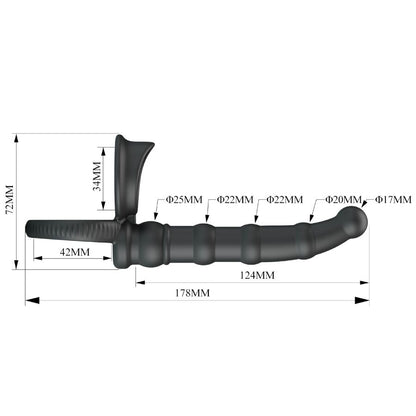 PRETTY LOVE ANEL VIBRAToRIO PARA PeNIS TATUM COM PLUG 10 VIBRAyoES PRETO