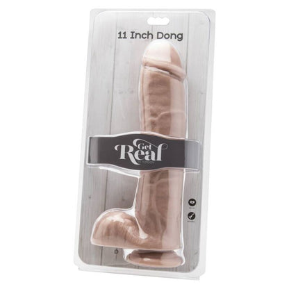 CAIA NA REAL DILDO 28 CM COM PELE DE BOLAS