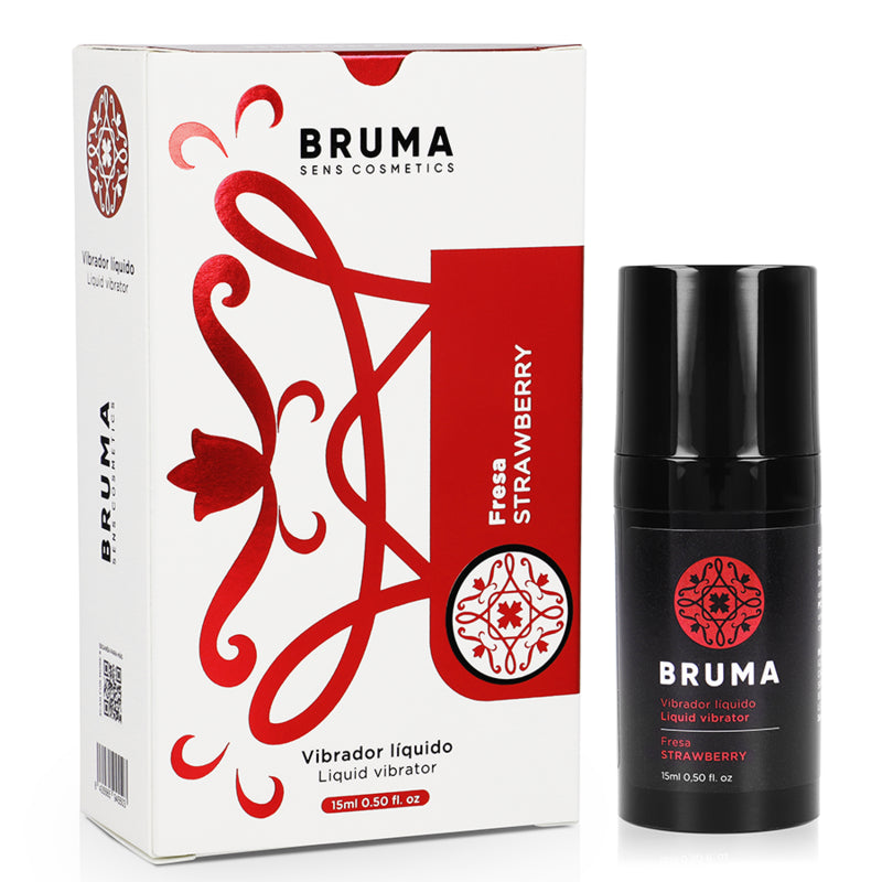 BRUMA VIBRADOR LiQUIDO ULTRA DESLIZANTE MORANGO 15 ML