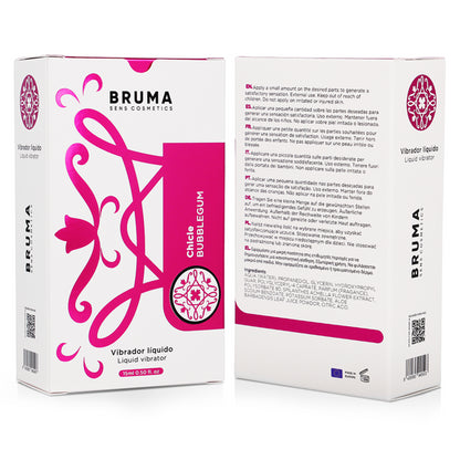 BRUMA VIBRADOR LiQUIDO ULTRA DESLIZANTE BUBBLEGUM 15 ML