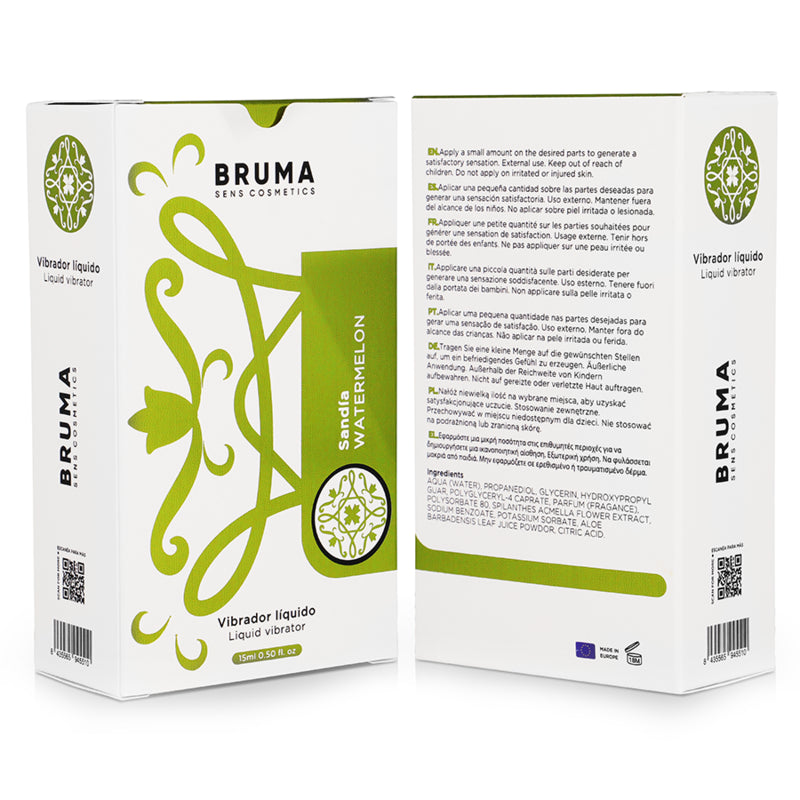 BRUMA VIBRADOR LiQUIDO ULTRA DESLIZANTE MELANCIA 15 ML