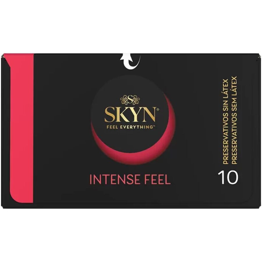 SKYN PRESERVATIVO TEXTURIZADO DE SENSAyaO INTENSA COM DESIGN ONDULADO 10 UNIDADES