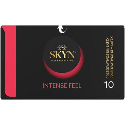 SKYN PRESERVATIVO TEXTURIZADO DE SENSAyaO INTENSA COM DESIGN ONDULADO 10 UNIDADES