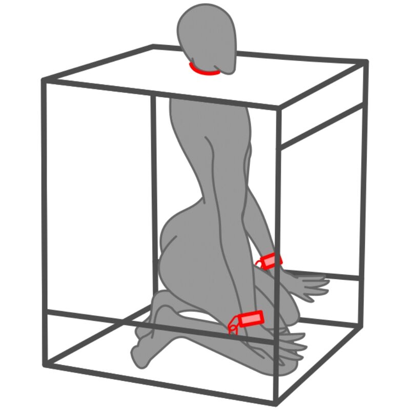 SECRET DOME KINK CLUB CABINA BUKKAKE PRETO E VERMELHO