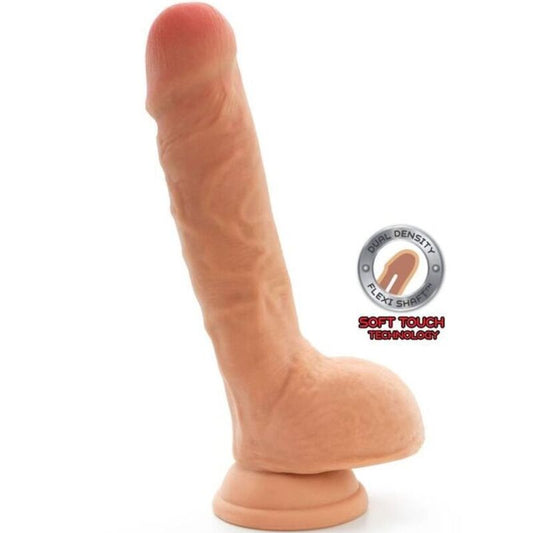 CAIA NA REAL DILDO DE DUPLA DENSIDADE BOLAS DE 18 CM PELE