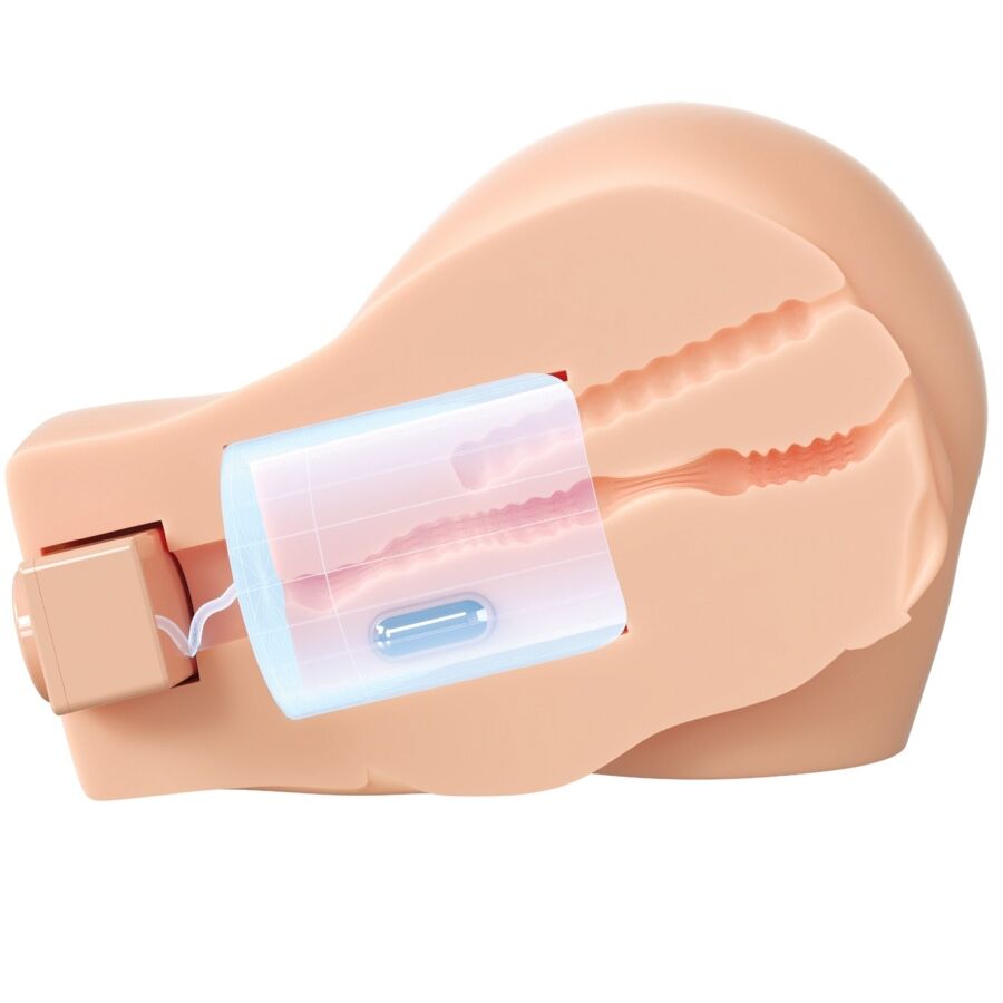PDX ELITE MASTURBADOR VIBRAToRIO REALISTA DE VAGINA E aNUS BACK THAT ASS UP